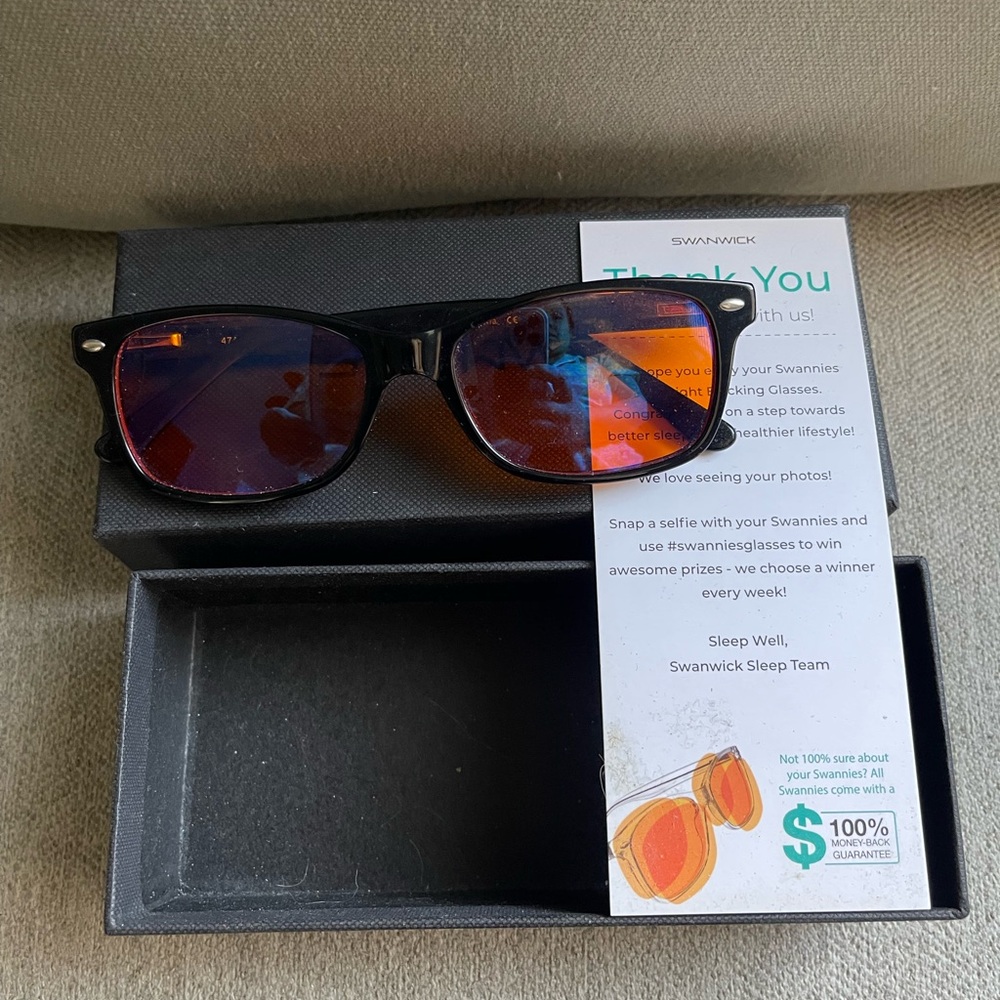 Swanwick Black Sunglasses with Red Lenses